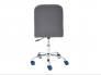 Кресло офисное Rio флок синий/металлик