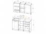 Кухонный гарнитур Лариса медиум 4 1400 мм