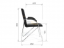 Офисное кресло Chairman 850 экокожа Terra 113 бордо