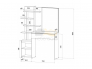 Стол туалетный Ленора Дуб вотан/Графит