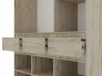 Шкаф распашной трехстворчатый Атлант Дуб крафт серый/Кашемир