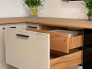 Кухня Бьянка 3,4/1350м с элементами Люкс класса Кашемир