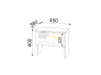 Тумба прикроватная Осло М15 Белый