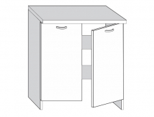 9.700.716 Шкаф-стол МДФ для стиральной машины  на 700 (ПВХ)