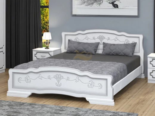 Кровать Карина-6 1800 Белый жемчуг